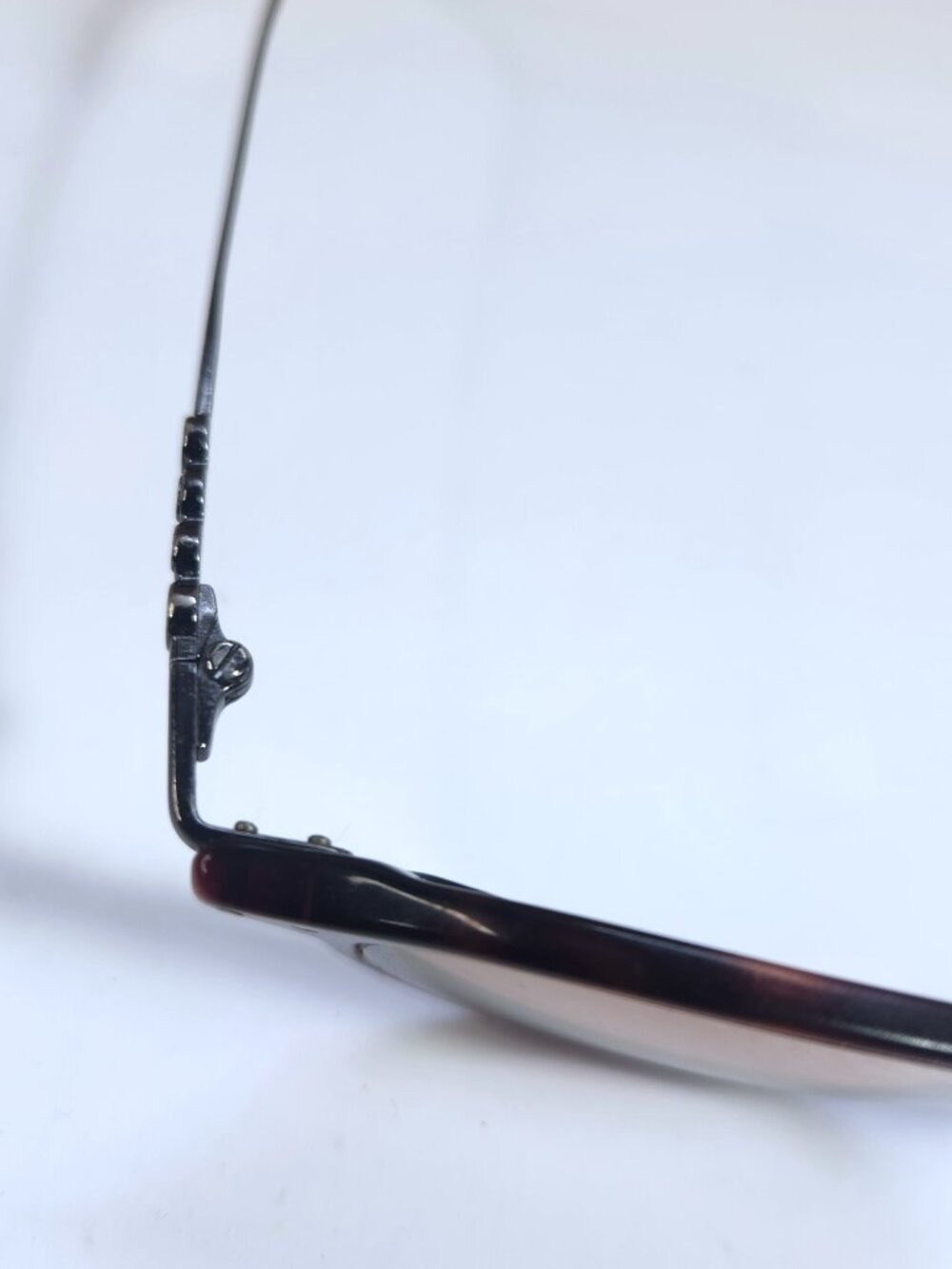 Vintage Moschino M 3539-V Tortoise Eyeglass Frame Front Only Parts Repair Salvag - Picture 4 of 10